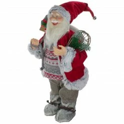 Northlight 2' Standing Santa Christmas Figure Carrying Snow Shoes And Presents -Northlight Shop northlight sa91111 3 60240.1611893473