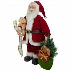 Northlight 2' Standing Santa Christmas Figure With Presents And A Naughty Or Nice List -Northlight Shop northlight sa91112 3 75795.1665610747