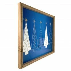 Northlight 17.75" Blue And White Christmas Trees Wooden Framed Wall Art -Northlight Shop northlight sb93213 2 21251.1652460140