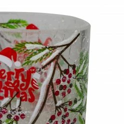 Northlight 2.75-Inch Cardinal And Pine Hand Painted Flameless Christmas Candle Holder -Northlight Shop northlight se90033 3 08692.1604023644