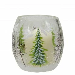 Northlight 3" Hand Painted Christmas Pine Trees Flameless Glass Christmas Candle Holder 9 Northlight 3" Hand Painted Christmas Pine Trees Flameless Glass Christmas Candle Holder -Northlight Shop northlight se90035 4 76983.1665611630