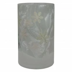 Northlight 10" Deer, Pine And Snowflakes Hand Painted Flameless Glass Christmas Candle Holder -Northlight Shop northlight se91533 1 42913.1605147741