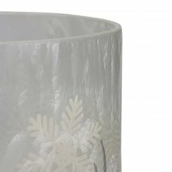Northlight 10" Deer, Pine And Snowflakes Hand Painted Flameless Glass Christmas Candle Holder -Northlight Shop northlight se91533 3 20085.1605147741