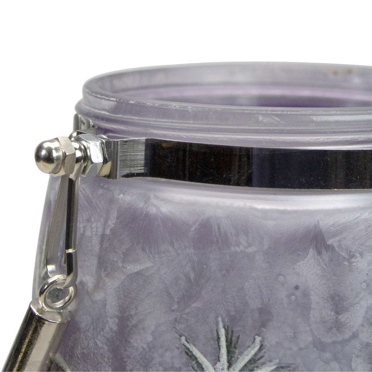 Northlight 6.25" Hand-Painted Pine Trees And Cardinals Flameless Glass Christmas Candle Holder 5 Northlight 6.25" Hand-Painted Pine Trees And Cardinals Flameless Glass Christmas Candle Holder - Image 5