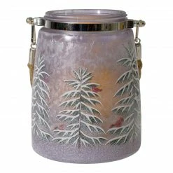 Northlight 6.25" Hand-Painted Pine Trees And Cardinals Flameless Glass Christmas Candle Holder 11 Northlight 6.25" Hand-Painted Pine Trees And Cardinals Flameless Glass Christmas Candle Holder -Northlight Shop northlight se91541 4 37501.1605147745