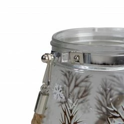 Northlight 6.25" Trees And Fawns Flameless Glass Candle Lantern -Northlight Shop northlight se91542 4 66131.1605147743