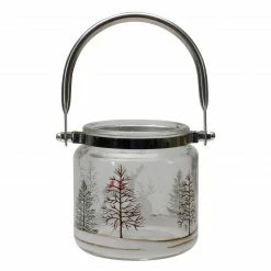Northlight 4" Hand-Painted Pine Trees And Deer Flameless Glass Christmas Candle Holder -Northlight Shop northlight se91543 1 06115.1664638981
