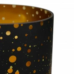 Northlight 6" Black And Gold Deer And Pine Trees Flameless Glass Candle Holder -Northlight Shop northlight se91544 3 79179.1604023640