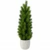 Northlight 17" Mini Fir Artificial Christmas Tree With Stone Base - Unlit
