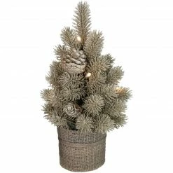 Northlight 10.25" LED Potted Champagne Metallic Glitter Artificial Christmas Tree - Clear Lights 6 Northlight 10.25" LED Potted Champagne Metallic Glitter Artificial Christmas Tree - Clear Lights -Northlight Shop northlight sf89176 2 sample 24548.1601169975