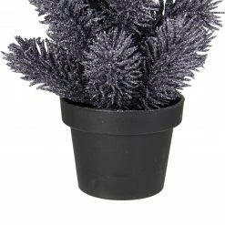 Northlight 8.5" Gray Potted Glittered Artificial Mini Pine Christmas Tree - Unlit -Northlight Shop northlight sf89178 3 sample 36904.1665610749
