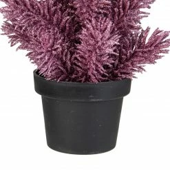 Northlight 8.5" Pink Potted Metallic Glitter Artificial Pine Christmas Tree - Unlit -Northlight Shop northlight sf89179 3 sample 98354.1601688797