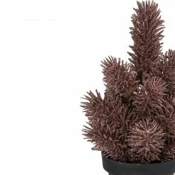 Northlight 8.5" Rose Gold Potted Glittered Artificial Pine Christmas Tree - Unlit -Northlight Shop northlight sf89182 2 sample 00899.1601169975