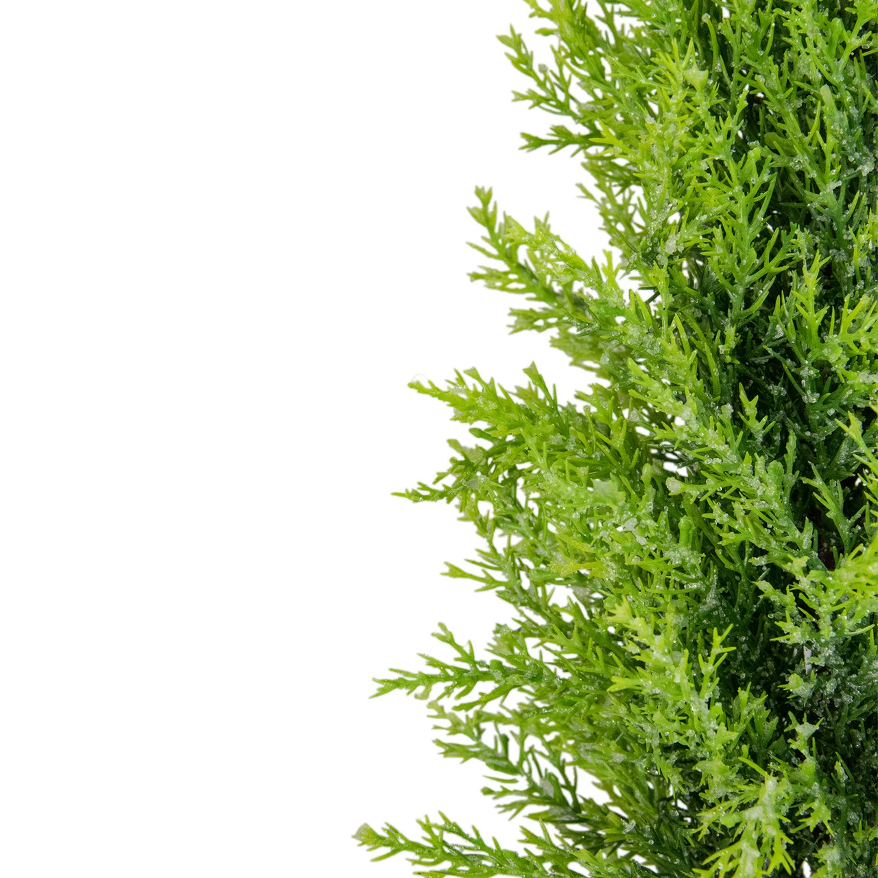 Northlight 17" Upswept Frosted Cedar Artificial Christmas Tree - Unlit 2 Northlight 17" Upswept Frosted Cedar Artificial Christmas Tree - Unlit - Image 2