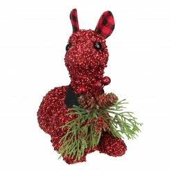 Northlight 6.5" Red Embellished Sitting Reindeer Decoration With Buffalo Plaid Ears -Northlight Shop northlight sh27139 1 63766.1588406295