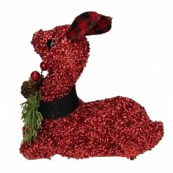 Northlight 6.5" Red Embellished Sitting Reindeer Decoration With Buffalo Plaid Ears -Northlight Shop northlight sh27139 2 12976.1588406294