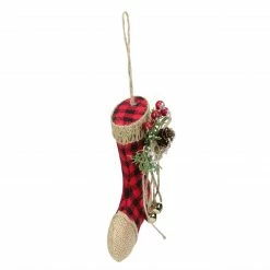 Northlight 5.75" Red Plaid And Burlap Christmas Stocking Ornament -Northlight Shop northlight sh27142 1 95768.1588369990