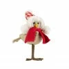Northlight 8.5" Right Facing Standing Bird With Red Scarf And Plaid Hat Christmas Figure