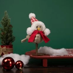 Northlight 8.5" Right Facing Standing Bird With Red Scarf And Plaid Hat Christmas Figure -Northlight Shop northlight sh38707 style 21714.1666900377