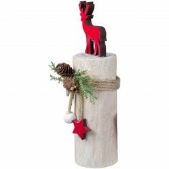 Northlight 8.5" Red Reindeer On Wooden Log Tabletop Christmas Decoration -Northlight Shop northlight sh89601 2 sample 39156.1605666848
