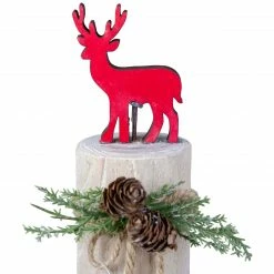 Northlight 8.5" Red Reindeer On Wooden Log Tabletop Christmas Decoration -Northlight Shop northlight sh89601 3 sample 67642.1605666848