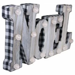 Northlight 17" Lighted 3D Wooden "NOEL" Christmas Table Top Decor -Northlight Shop northlight sh89606 noel 1 74961.1619890807