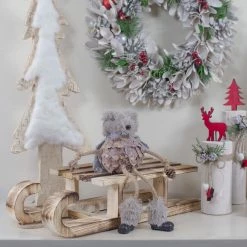 Northlight 5.5" Glittered Brown Fuzzy Bear Christmas Tabletop Decor -Northlight Shop northlight sh89618 5 77406.1608347578