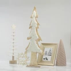 Northlight 14.5" Brown And White Wooden Tree Christmas Tabletop Decor -Northlight Shop northlight sh89632 5 10842.1619890801