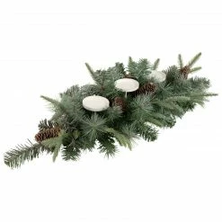 Northlight 32" Artificial Mixed Pine And Pine Cones Christmas Candle Holder Centerpiece -Northlight Shop northlight sm93378 2 76945.1659124016