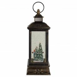 Northlight 11" Black With Brushed Gold LED Snowman Family Christmas Lantern Snow Globe -Northlight Shop northlight sr91084 2 78984.1618414094