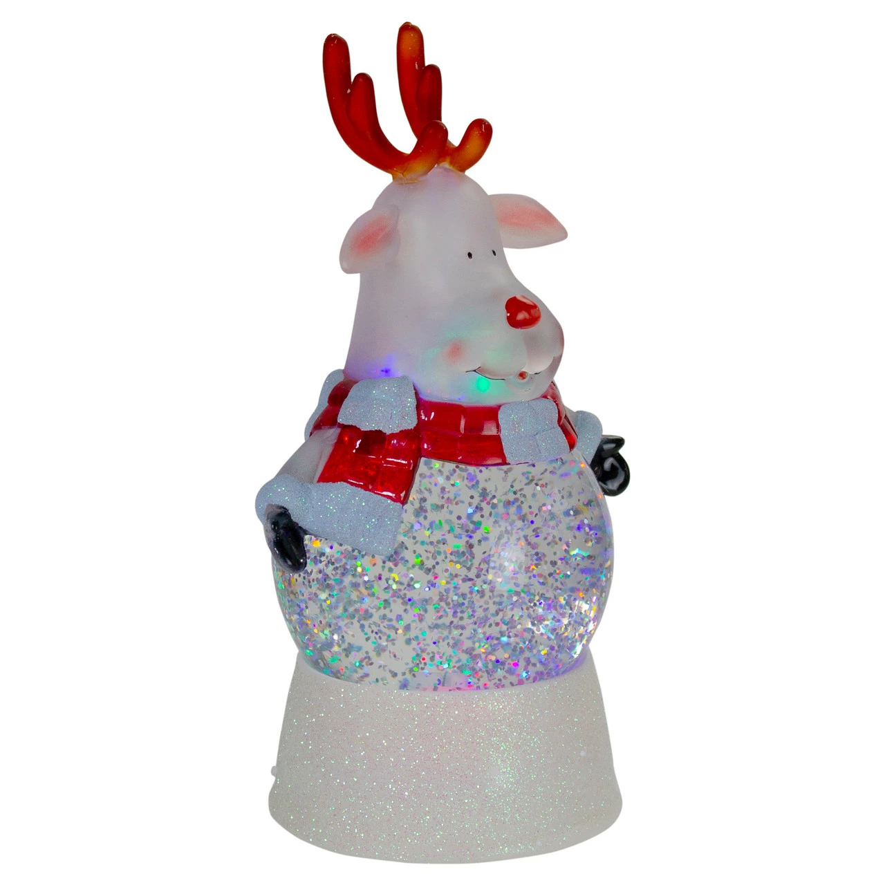 Northlight 8" LED Lighted Color Changing Reindeer Christmas Snow Globe 3 Northlight 8" LED Lighted Color Changing Reindeer Christmas Snow Globe - Image 3