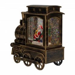Northlight 6.75" Lighted Black Train Christmas Snow Globe With Santa -Northlight Shop northlight sr91095 3 17176.1665087482