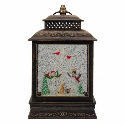Northlight 12" Musical Lighted Snowmen Christmas Snow Globe Lantern