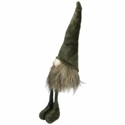 Northlight 20" Green Sitting Christmas Gnome With Knitted Dangling Legs -Northlight Shop northlight su88420 2 sample 78797.1602207596