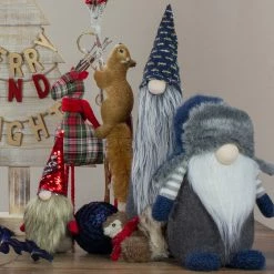 Northlight 20" Gray And Blue Cone Gnome Christmas Tabletop Decor -Northlight Shop northlight su88424 5 95247.1613622962