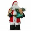 Northlight 8' Red And White LED Lighted Musical Inflatable Santa Claus Christmas Figurine