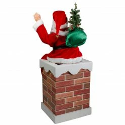 Northlight Santa Delivering Presents Down A Smokestack Chimney Christmas Decoration -Northlight Shop northlight tj27580 2 24056.1595894355