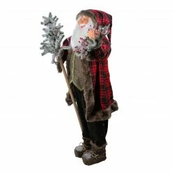 Northlight 60" Santa Claus With Flocked Alpine Tree And Wreath Standing Christmas Figure 5 Northlight 60" Santa Claus With Flocked Alpine Tree And Wreath Standing Christmas Figure -Northlight Shop northlight tj38551 3 33128.1663615651