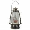 Northlight 9" Country Rustic Lantern With Reindeer Table Top Christmas Decoration