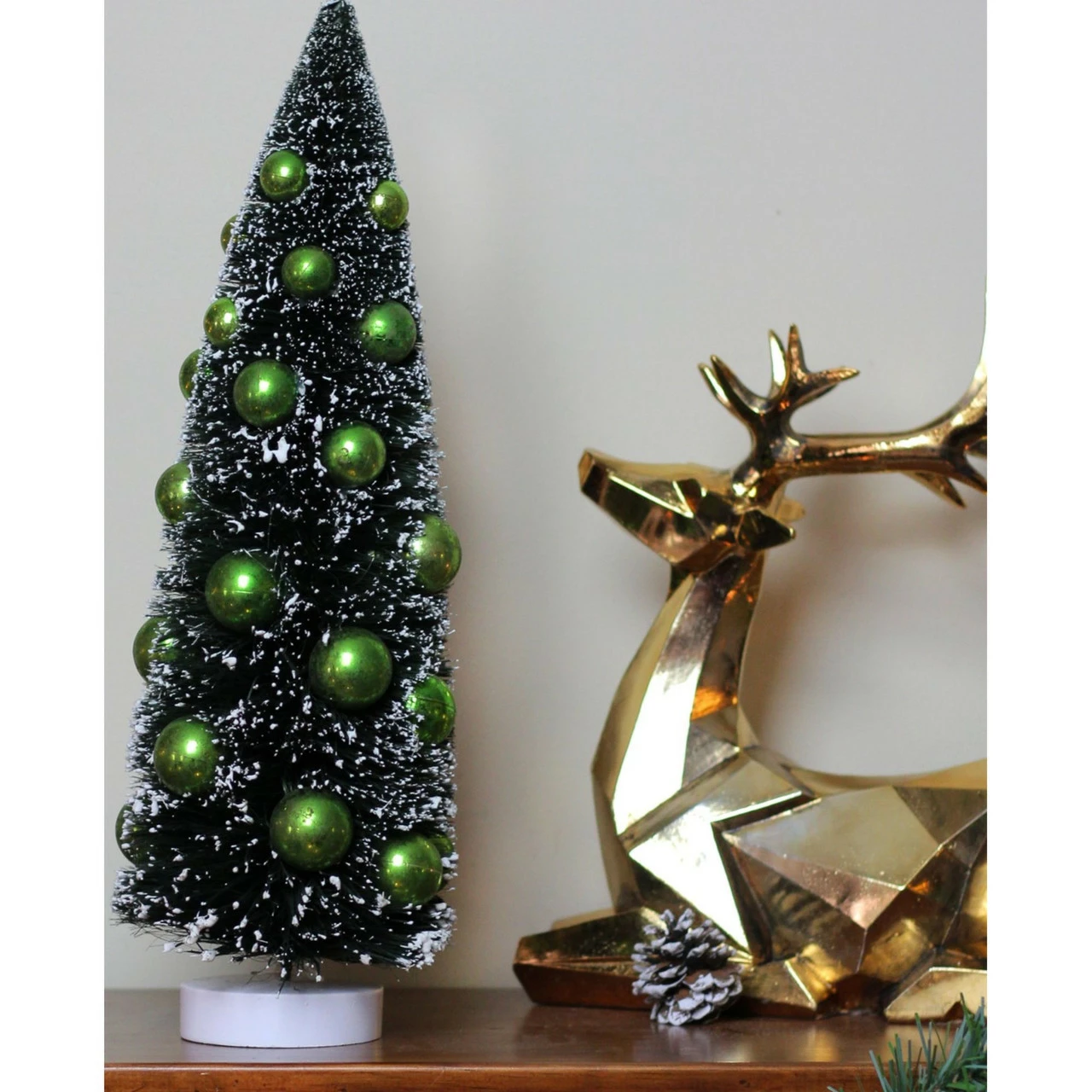 Northlight 15" Green Sisal Tabletop Christmas Tree With Ornaments 3 Northlight 15" Green Sisal Tabletop Christmas Tree With Ornaments - Image 3