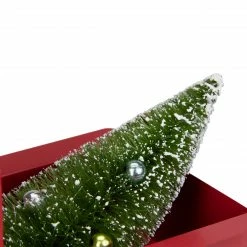 Northlight 13.25" Red Iron Truck With Green Frosted Tree And Wreath Christmas Tabletop Decoration -Northlight Shop northlight tr26303 4 49240.1588405782