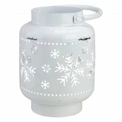 Northlight 7" White Snowflake Cutout Christmas Candle Lantern -Northlight Shop northlight un88082 2 sample 87580.1601085490