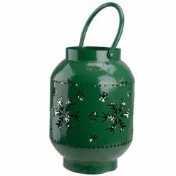 Northlight 10" Green Snowflake Cutout Christmas Candle Lantern- Metal 5 Northlight 10" Green Snowflake Cutout Christmas Candle Lantern- Metal -Northlight Shop northlight un88083 2 sample 64751.1602812967