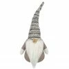 Northlight 12" Brown And White Standing Christmas Gnome Tabletop Decor