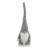 Northlight 14" Gray And White Standing Christmas Gnome Tabletop Decoration