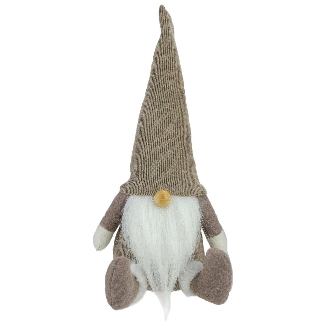 Northlight 10" Brown And White Sitting Gnome Christmas Tabletop Decoration 1 Northlight 10" Brown And White Sitting Gnome Christmas Tabletop Decoration