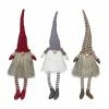 Northlight Set Of 3 Sitting Christmas Gnomes With Dangling Legs 20"