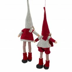 Northlight Set Of 2 Plush Red And Beige Boy And Girl Sitting Christmas Doll Decorations 19" -Northlight Shop northlight wu86335 3 updated 51363.1613017670