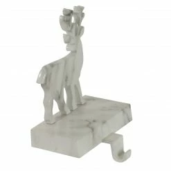 Northlight 7.5" White And Black Marbled Standing Deer Christmas Stocking Holder -Northlight Shop northlight wy15237 1 77541.1588397043
