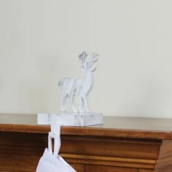 Northlight 7.5" White And Black Marbled Standing Deer Christmas Stocking Holder -Northlight Shop northlight wy15237 3 91080.1588397044